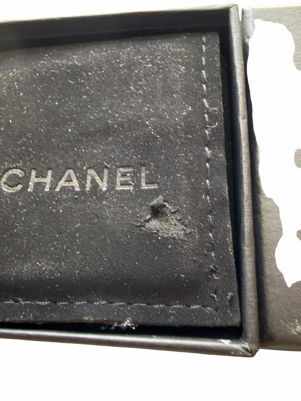 CHANEL Beautiful Gray earrings